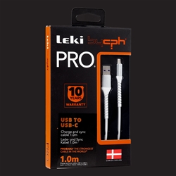 Leki bycph PRO Cable - USB to USB-C Hvid