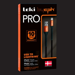 Leki bycph PRO Cable - USB til Lightning 